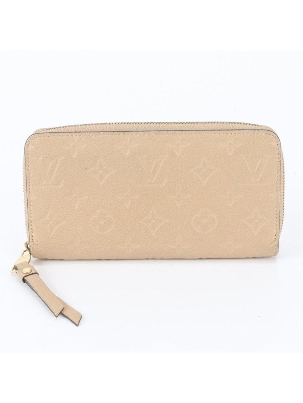 Louis Vuitton Monogram Empreinte Zippy Wallet Dune Leather
